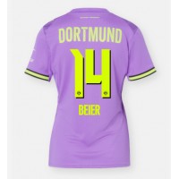 Zenski Nogometni Dres Borussia Dortmund Maximilian Beier #14 Rezervni 2026-27 Kratak Rukav